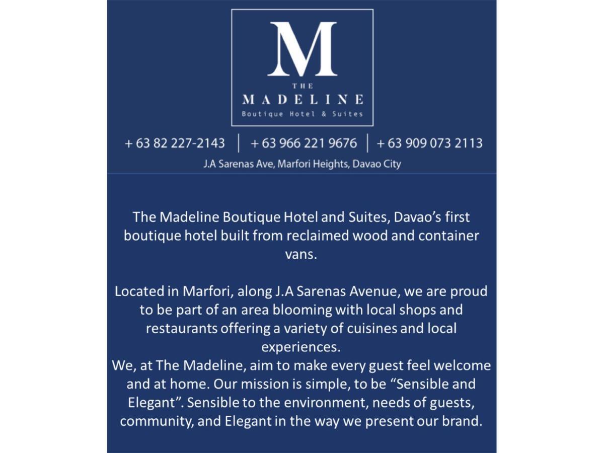 The Madeline Boutique Hotel & Suites Davao Ngoại thất bức ảnh
